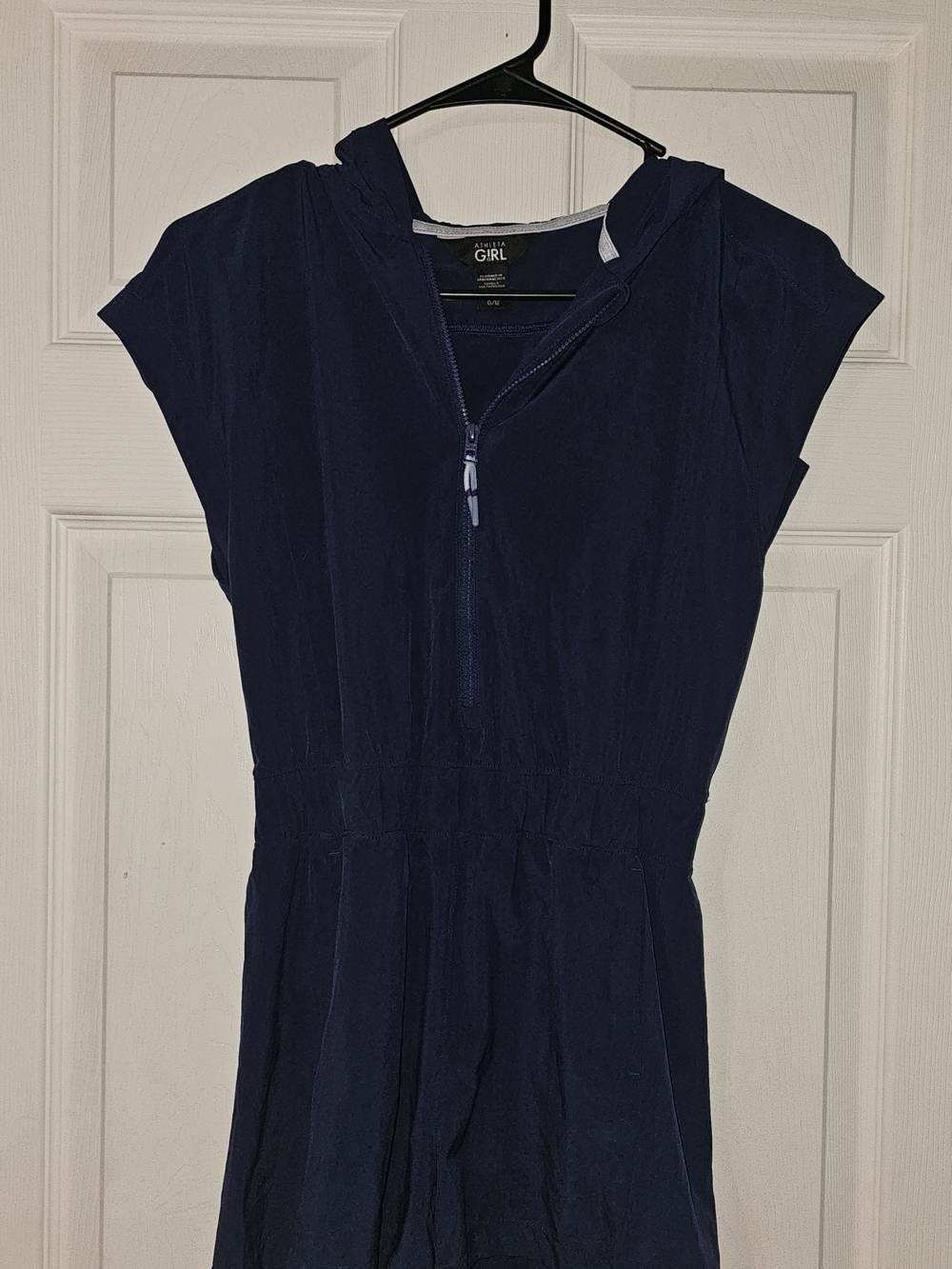 Athleta Girl Navy Blue Zip-Up Romper